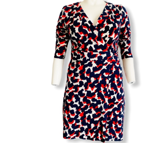 camo wrap dress